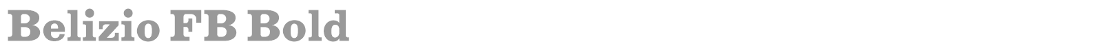 Belizio FB Bold font preview